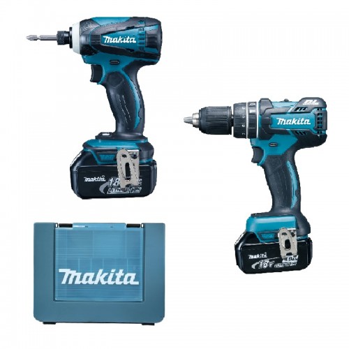 MAKITA 牧田牌 - DLX2003M 18V 孖批套裝 - 衝擊電鑽 (DHP480) + 衝擊起子機 (DTD146)